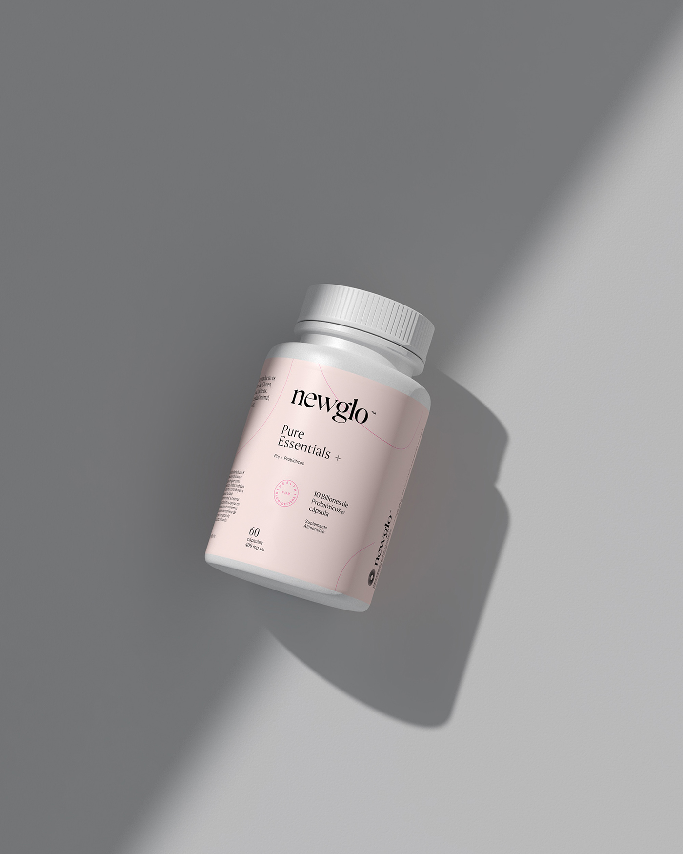 packing design，Newglo，Pink，Brand design，