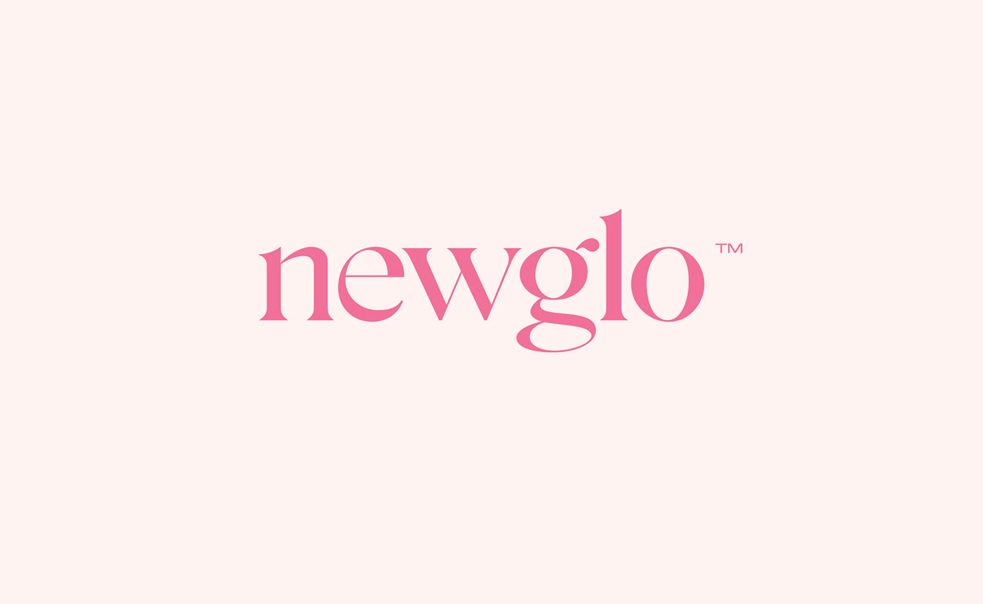packing design，Newglo，Pink，Brand design，