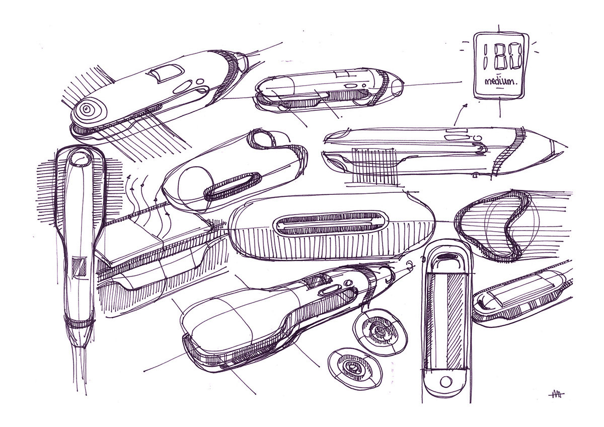 household electrical appliances，an electric appliance，industrial design，product design，hairstyle，beautiful，