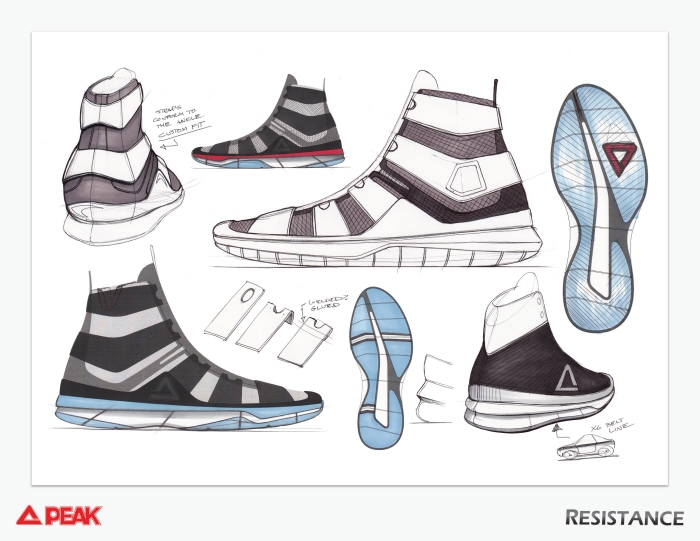 sneakers，Peak，shoes，outdoors，motion，