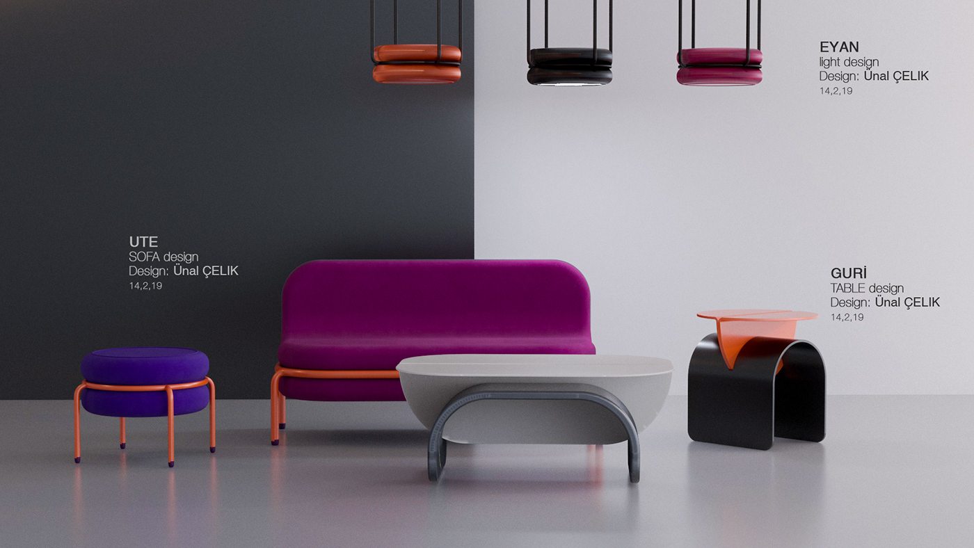 furniture design ，combination furniture，Home，universal access, contrast，