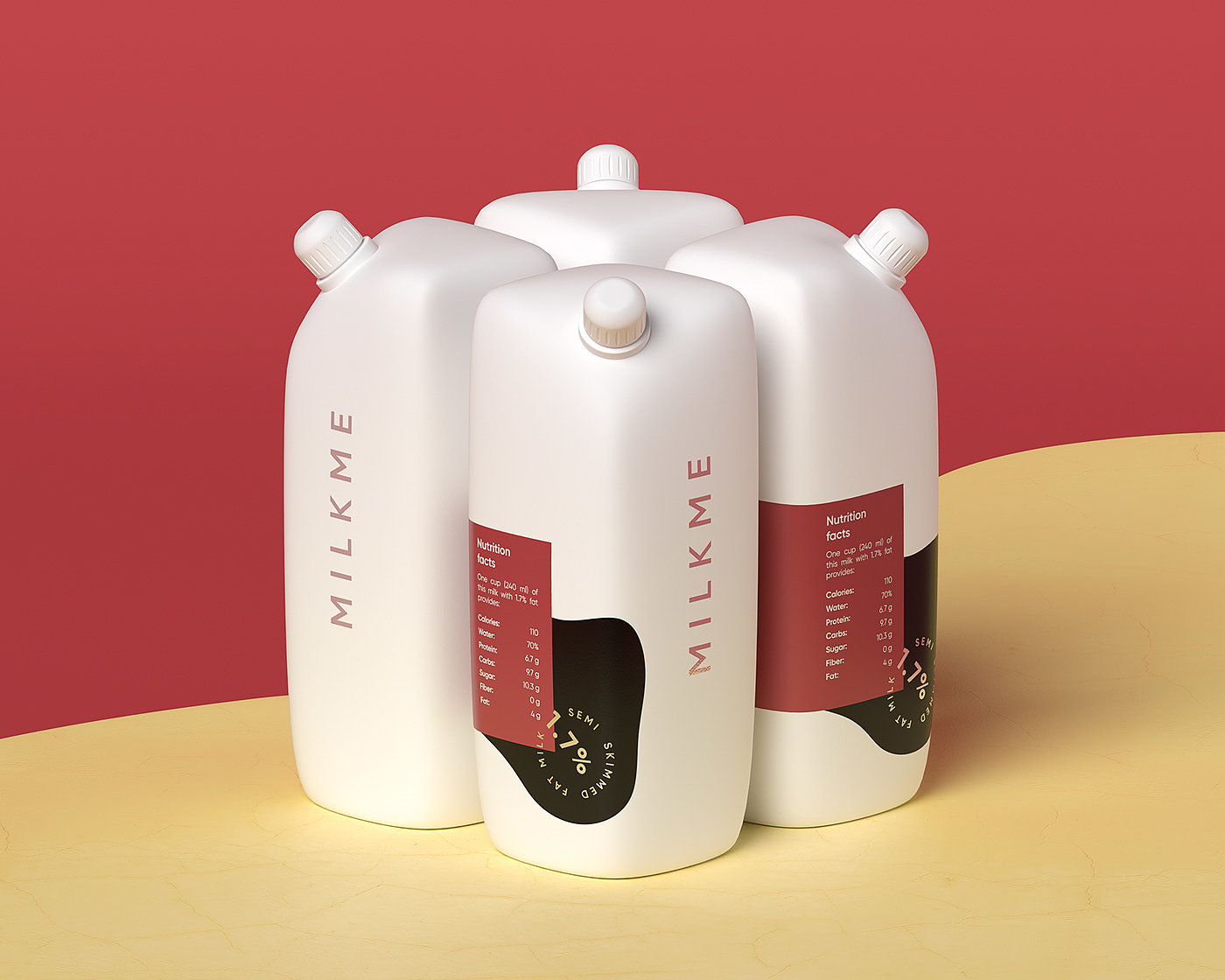 Ilya Volgin，MILKME，packing design，Pink，