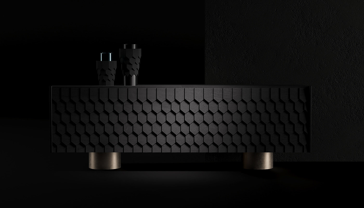 furniture，cabinet，black，Romanticism，nation，
