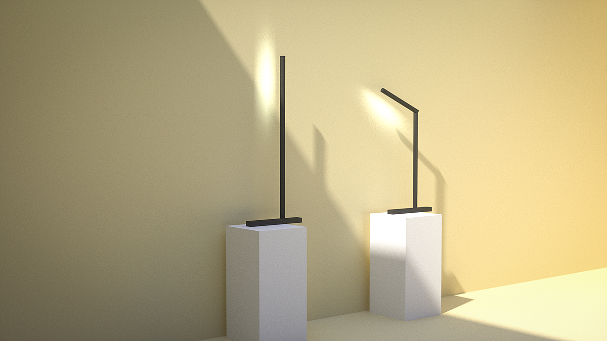 Desk lamp，lighting，Extremely simple wind，Induction，