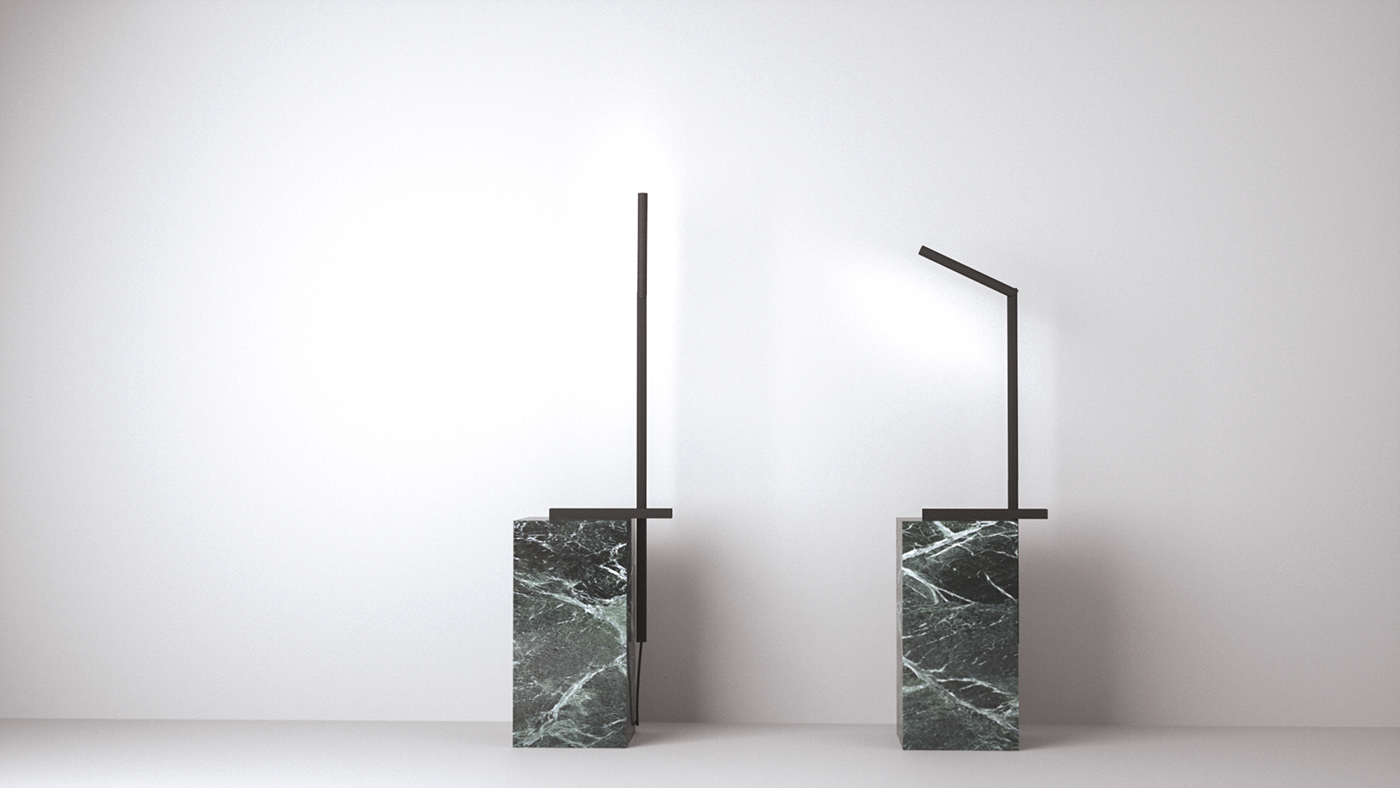 Desk lamp，lighting，Extremely simple wind，Induction，