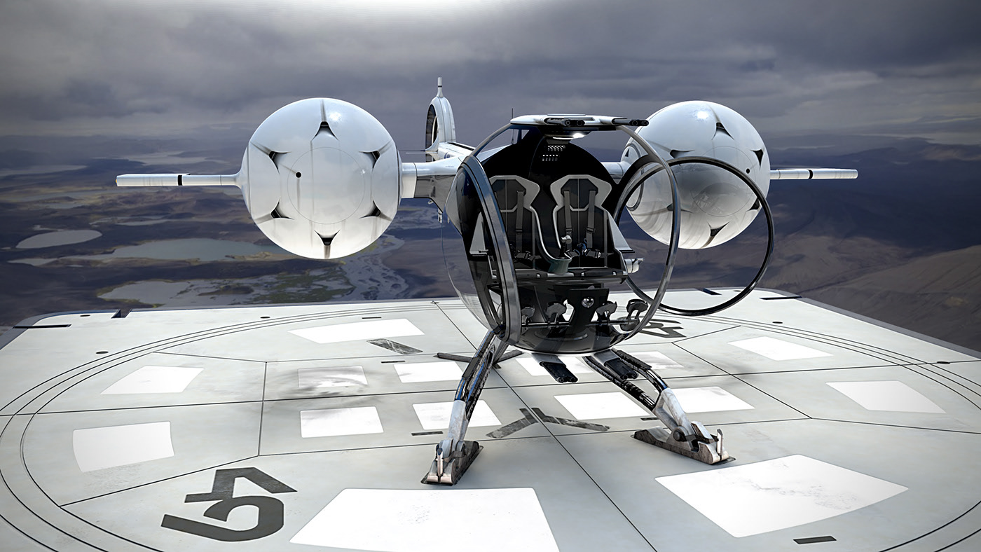 airship，Futurism，3D modeling，Render，Digital，