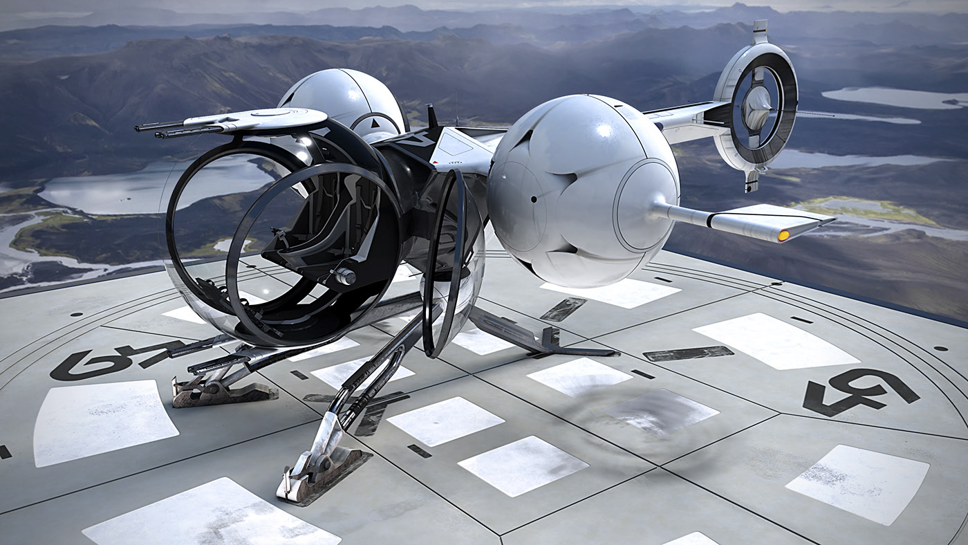 airship，Futurism，3D modeling，Render，Digital，