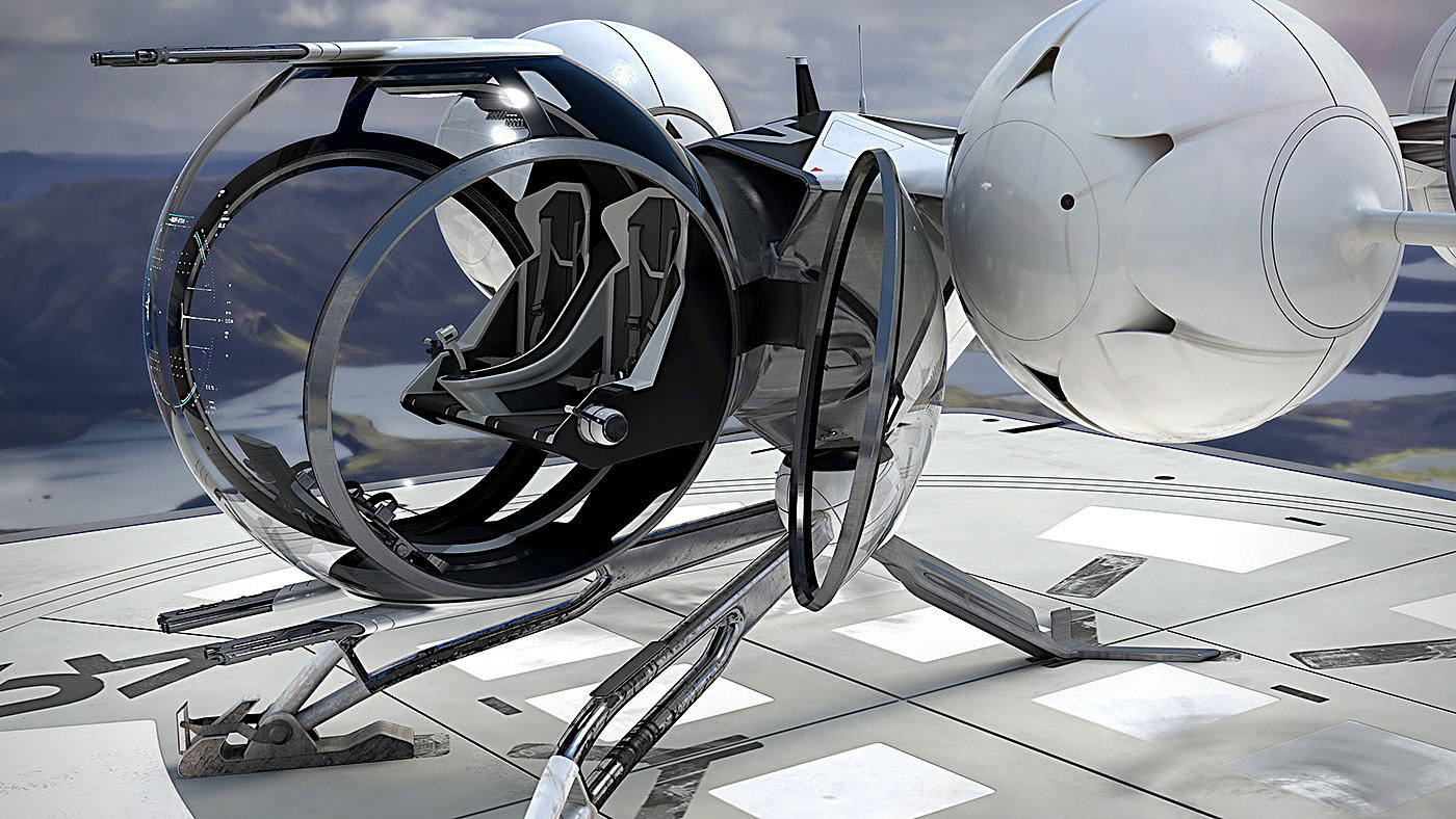 airship，Futurism，3D modeling，Render，Digital，