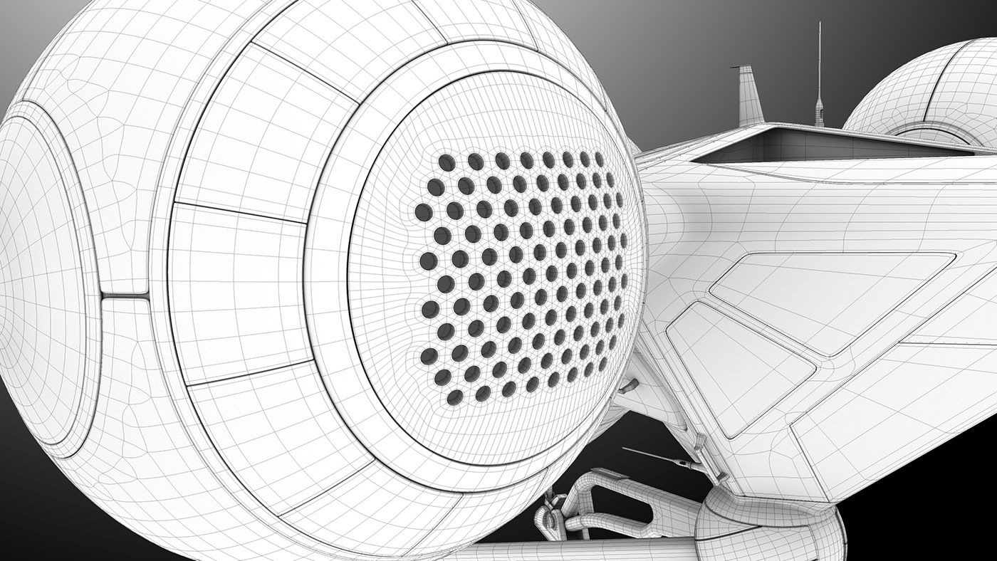 airship，Futurism，3D modeling，Render，Digital，