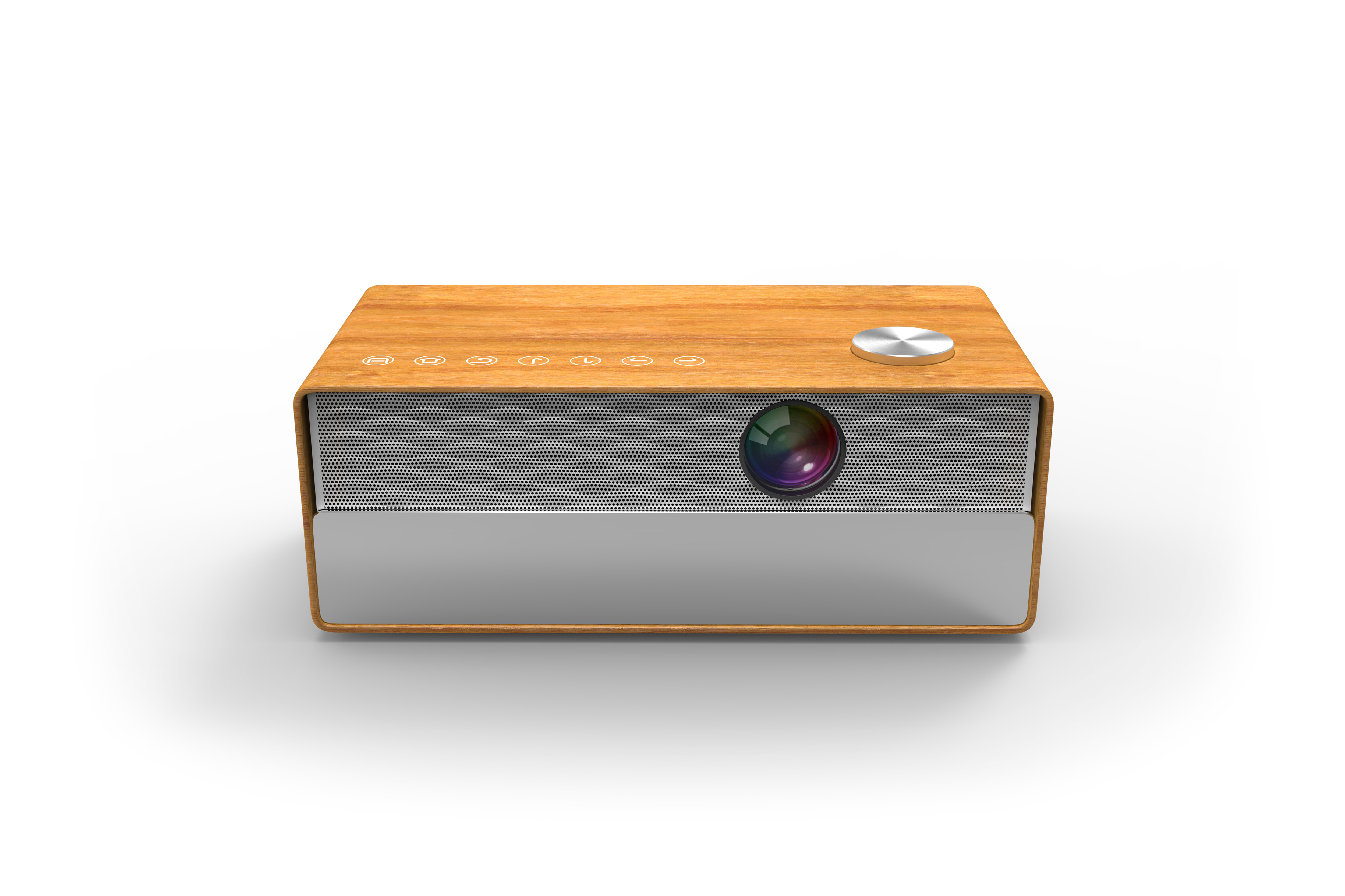 Projector, wood, speaker，