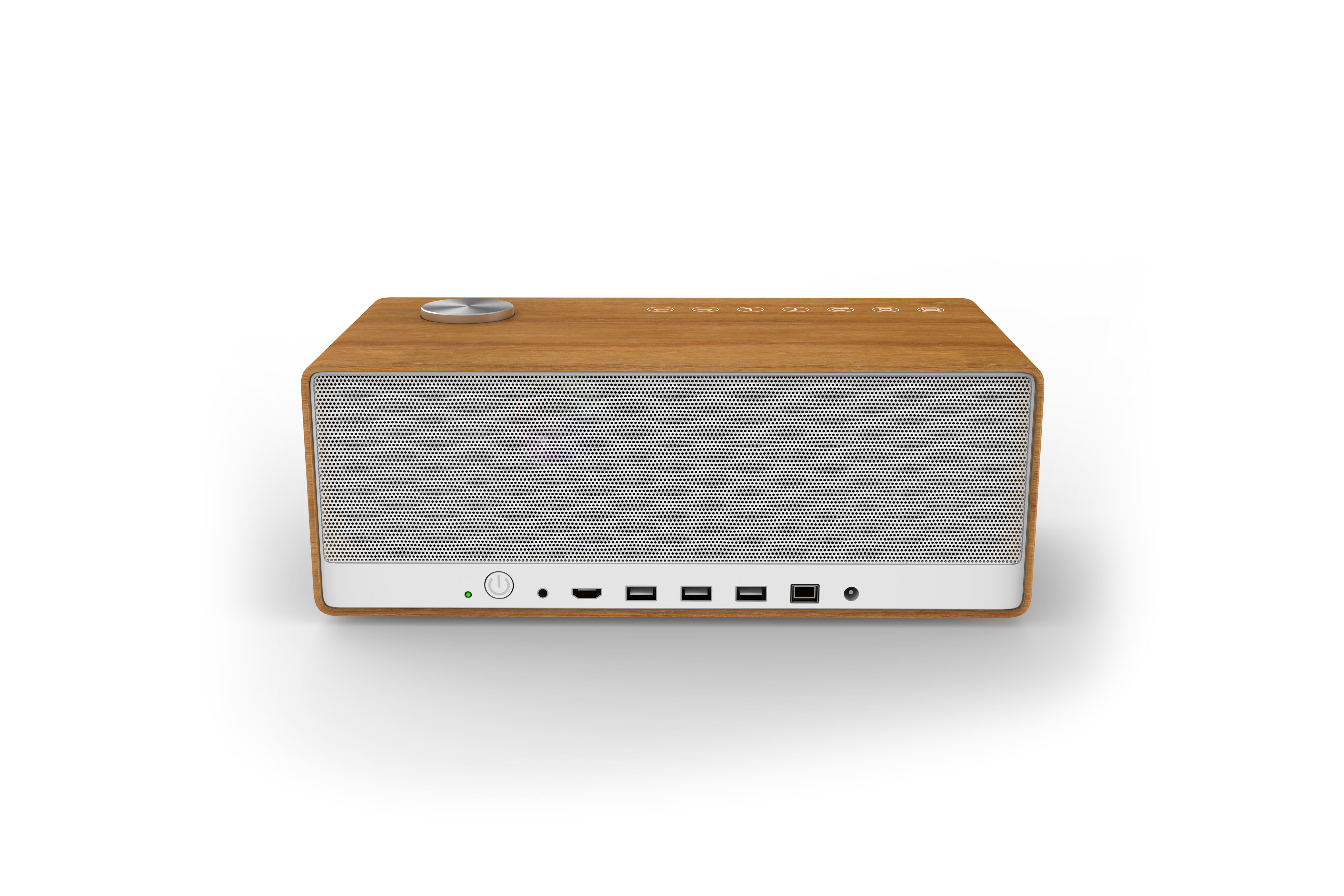Projector, wood, speaker，