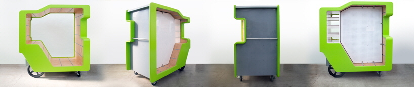 modular，Hawker，street，wheelbarrow，Design，city，