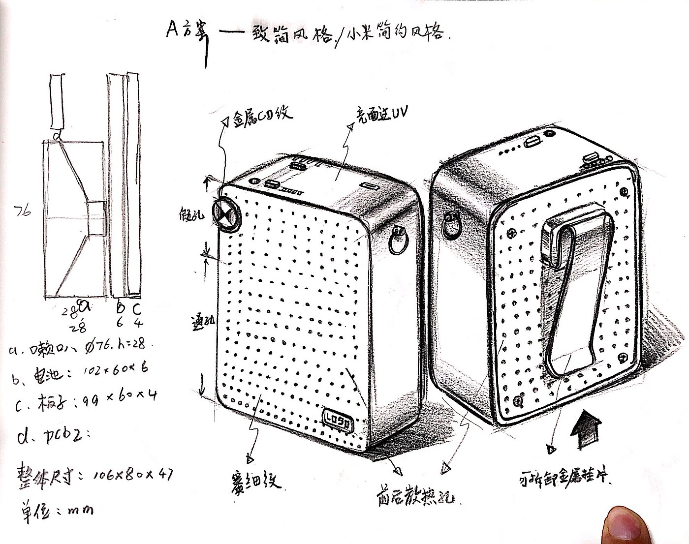 Hand drawn, sketch，