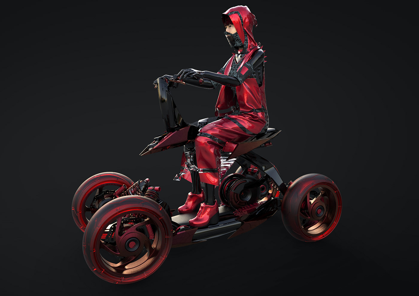 honda，Honda，city，Four wheeled vehicle，Render，Fashion Styling，