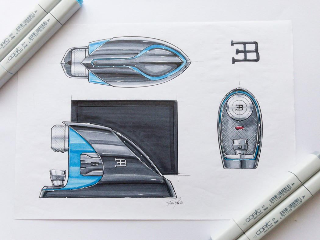 Coffee machine，concept，automobile，Bugatti Etiron，