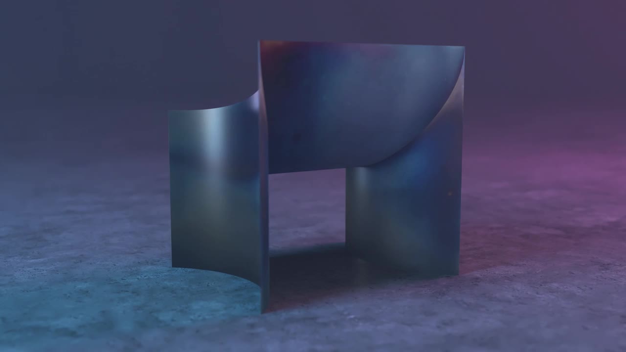 One Curve Chair，Roast blue，curve，