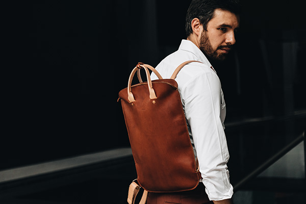 ornaments，knapsack，Adolfo Navarro，Leatherwear，Handmade，man，