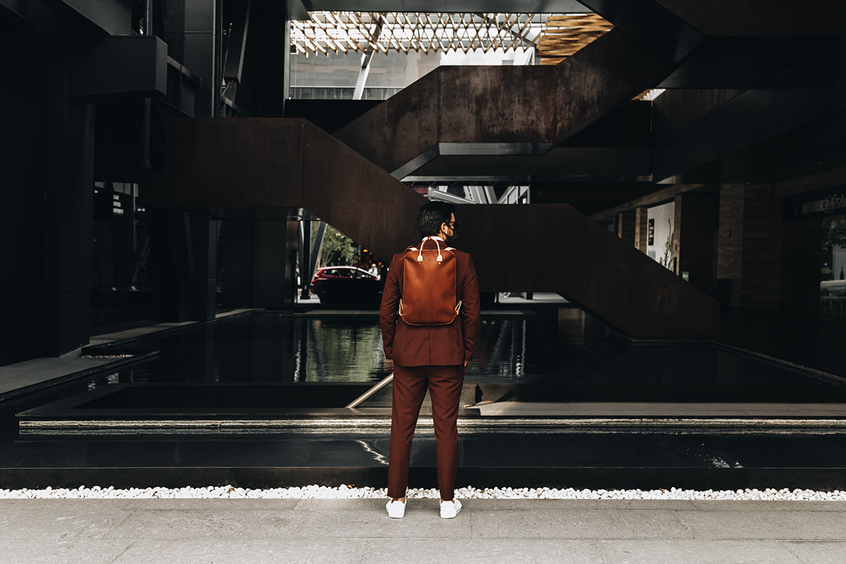 ornaments，knapsack，Adolfo Navarro，Leatherwear，Handmade，man，