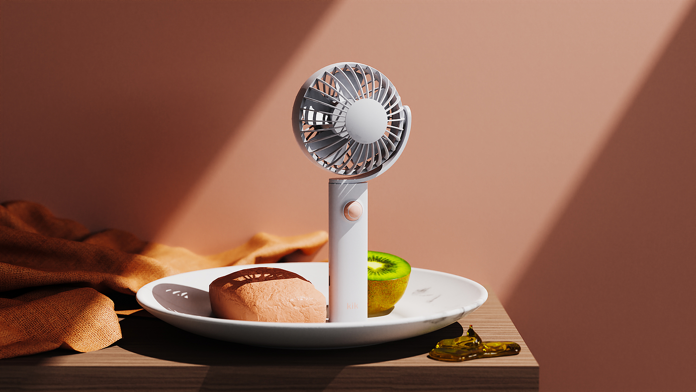 industrial design，Product modeling design，Fan appearance design，Simple design，Minimalist design ，Small fan，