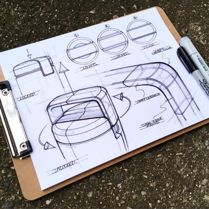 relaxed，Hand drawn，industrial design，sketch，