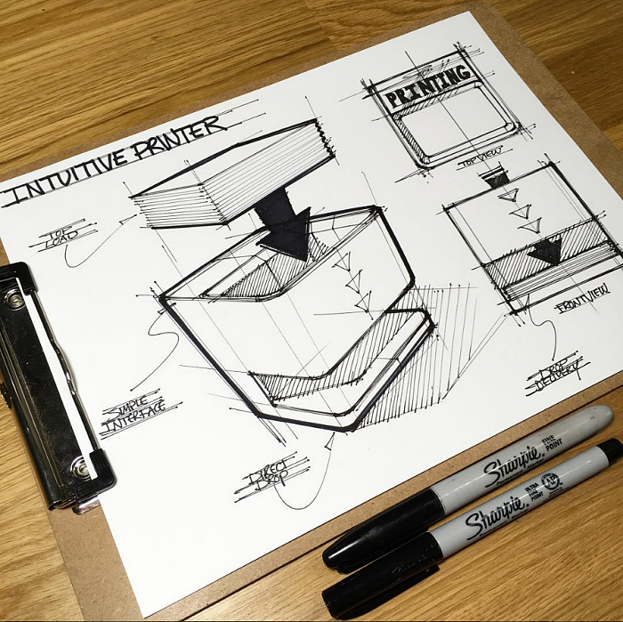 relaxed，Hand drawn，industrial design，sketch，