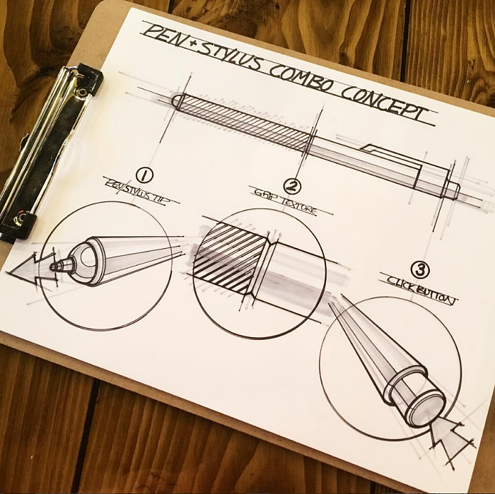 relaxed，Hand drawn，industrial design，sketch，