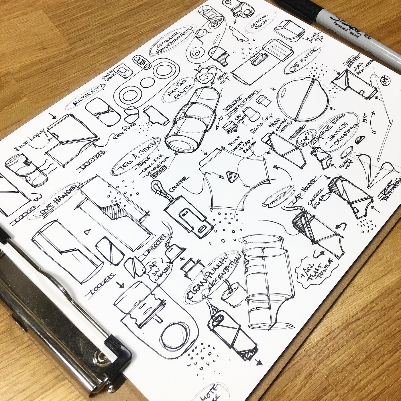 relaxed，Hand drawn，industrial design，sketch，