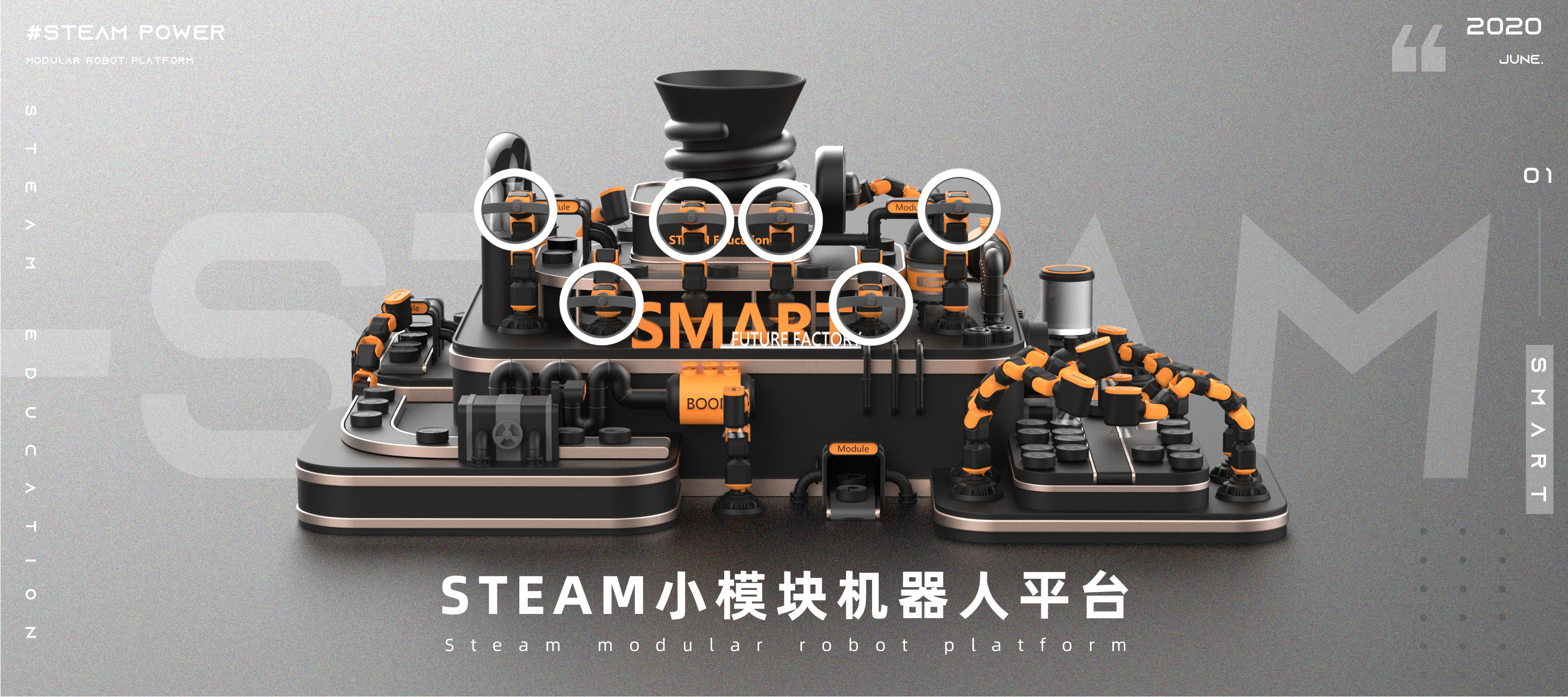 Programming robot，modularization，Steam Education，