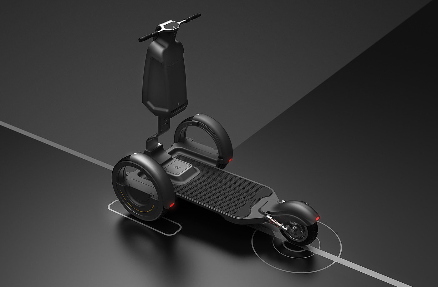 Electric bicycle，Scooter，take a walk，outdoor activities，Render，