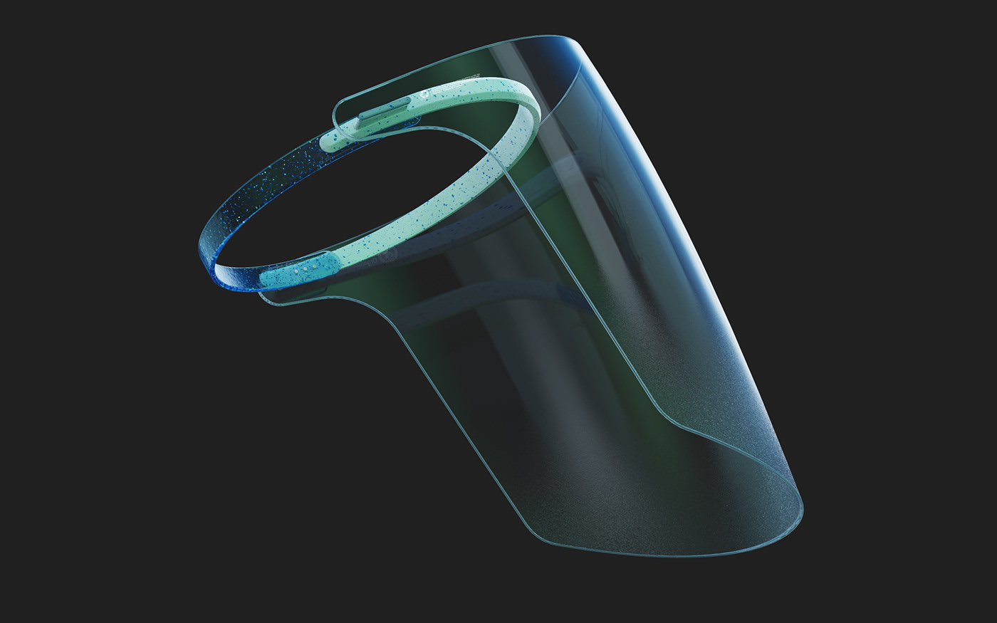 face shield，environment protection，Recycling bottle，