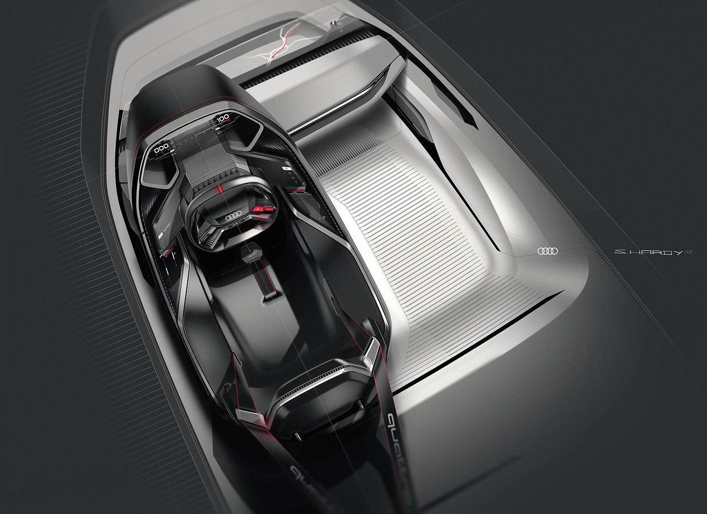 conceptual design，Design sketch，Concept Car，audi，