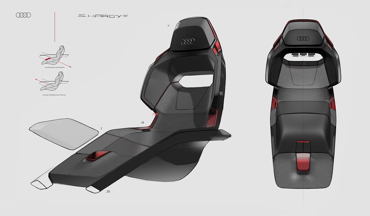 conceptual design，Design sketch，Concept Car，audi，