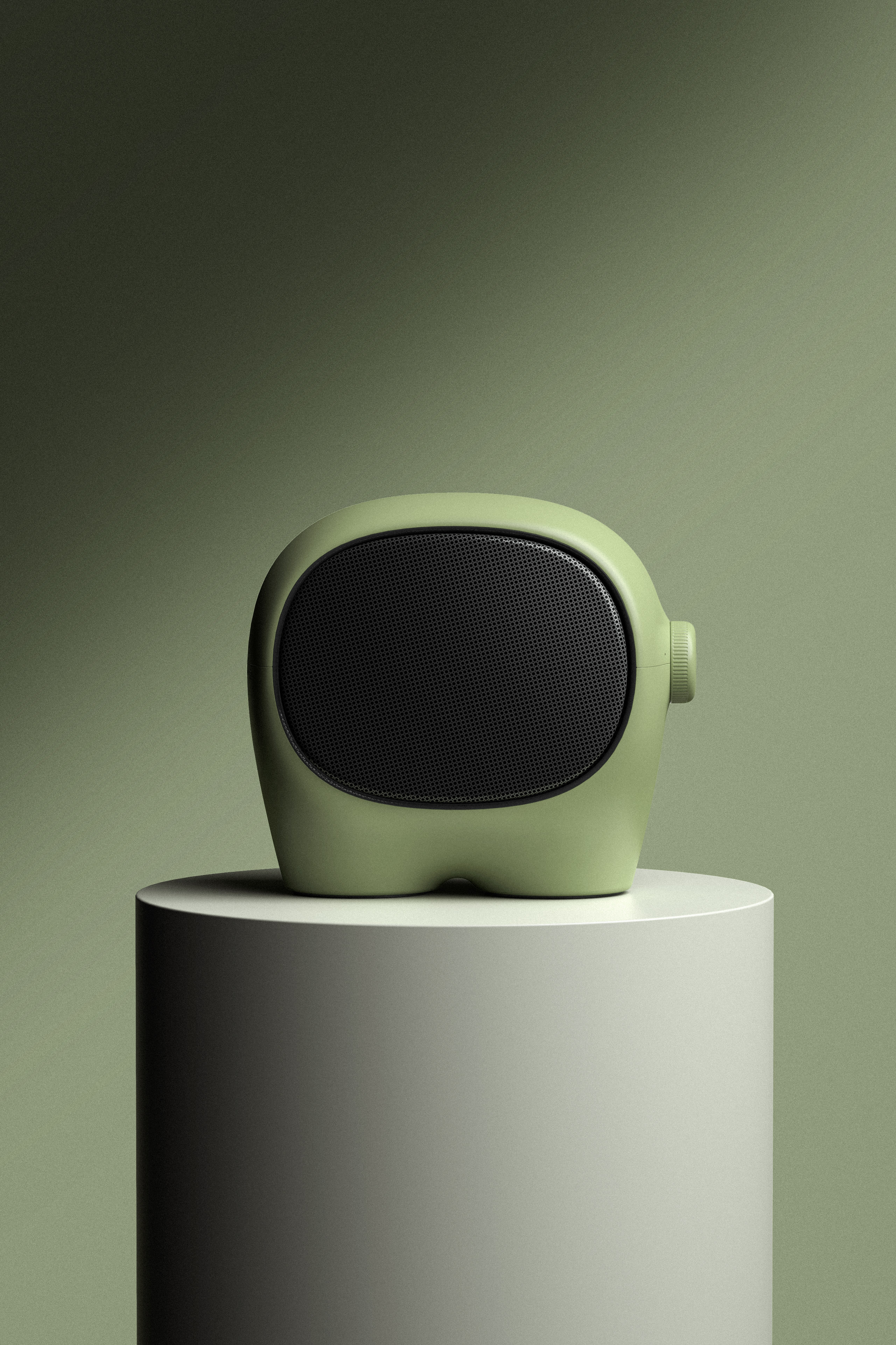 Air heater，green，keyshot，