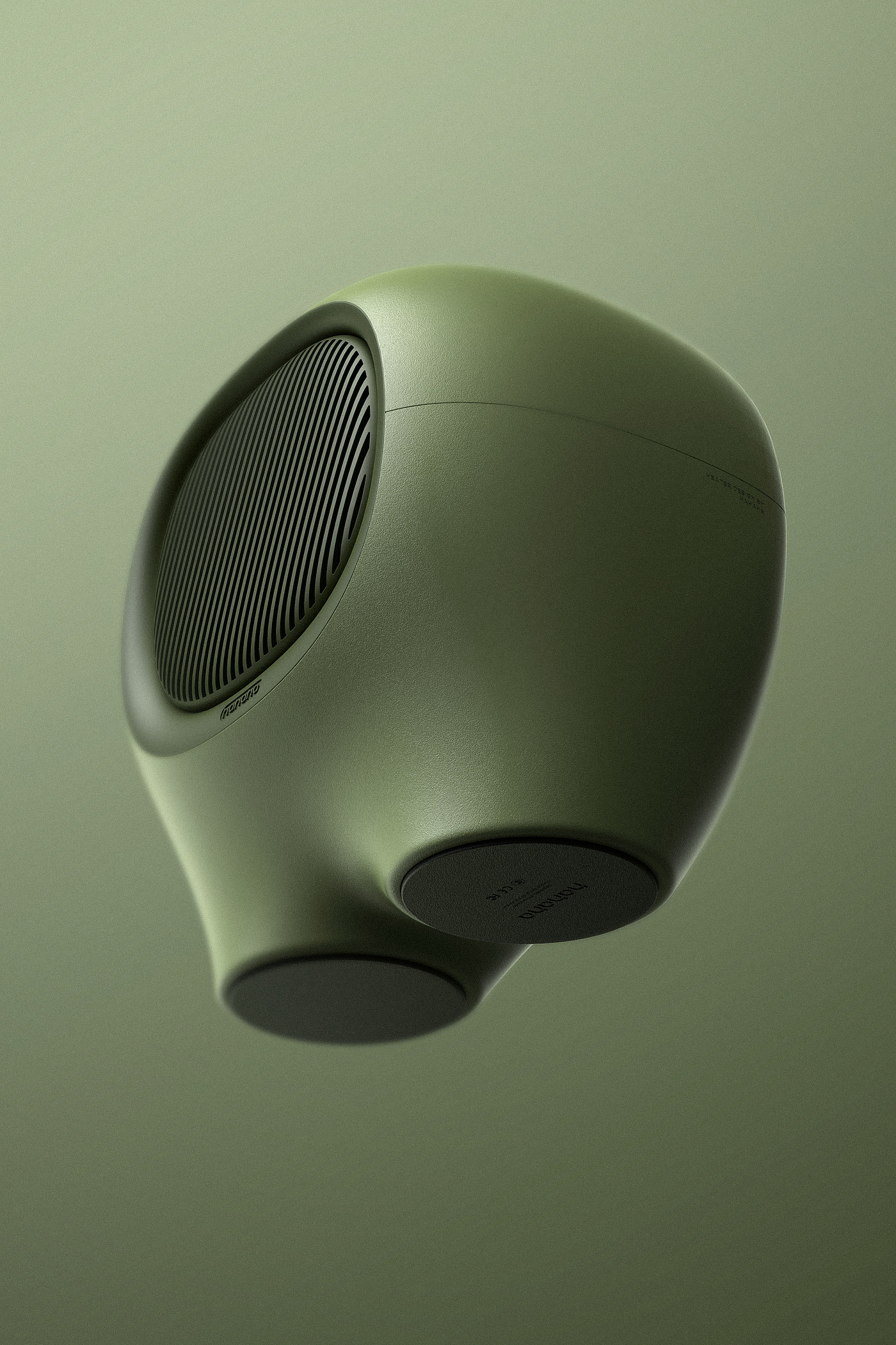 Air heater，green，keyshot，