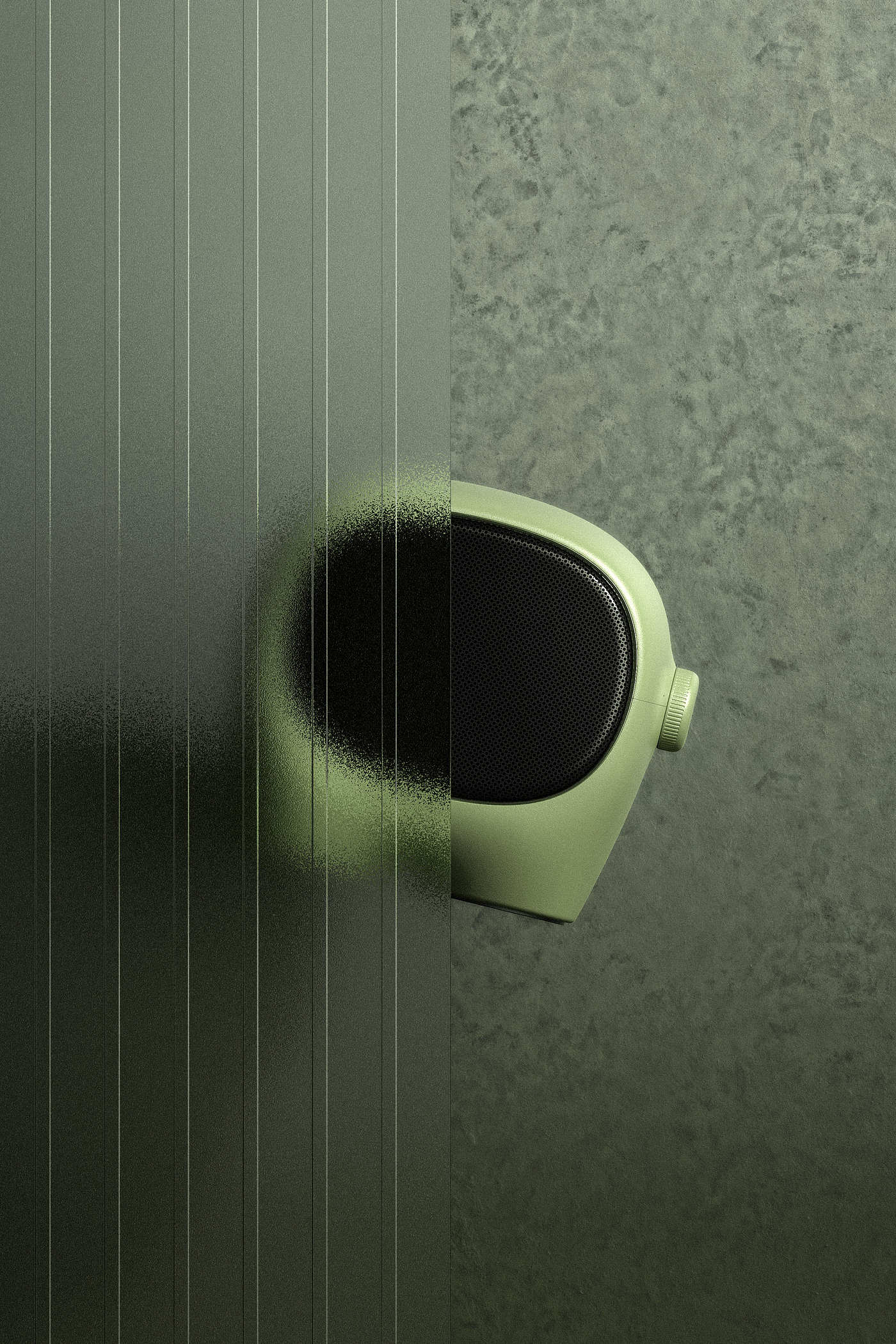 Air heater，green，keyshot，