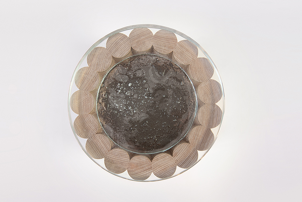 Table，Footstool，transparent，Lamb wool，