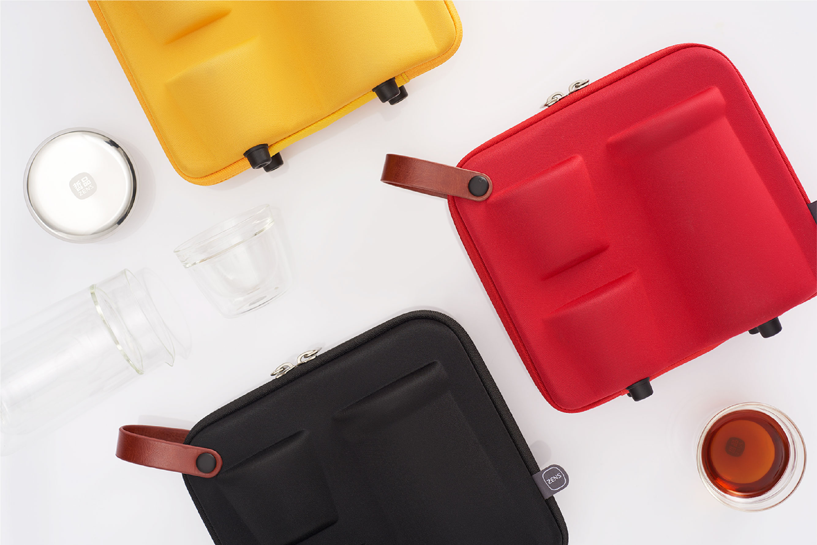 Beijing Forbidden City Culture，Thousands of miles of rivers and mountains，Original design products，travel kit ，Portable travel tea set，