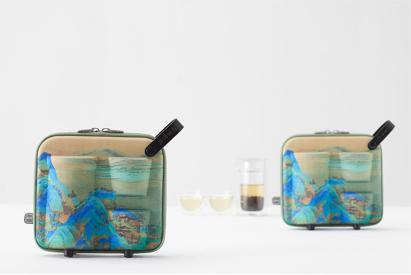 Beijing Forbidden City Culture，Thousands of miles of rivers and mountains，Original design products，travel kit ，Portable travel tea set，