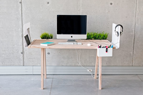 desk，product design，Simplicity，woodiness，