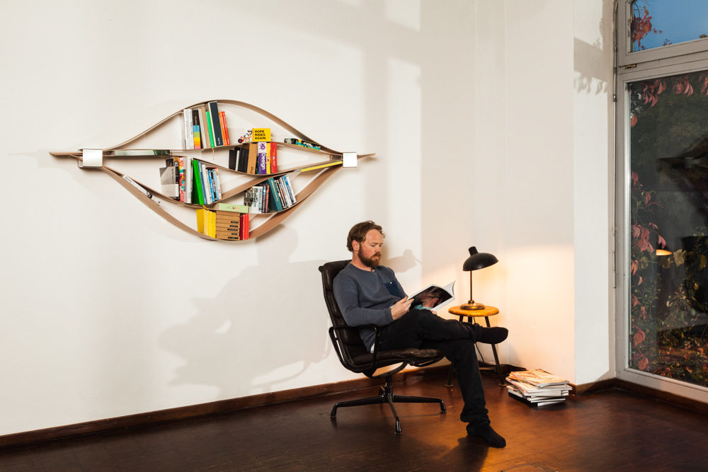 Creative design，product design，bookshelf，woodiness，