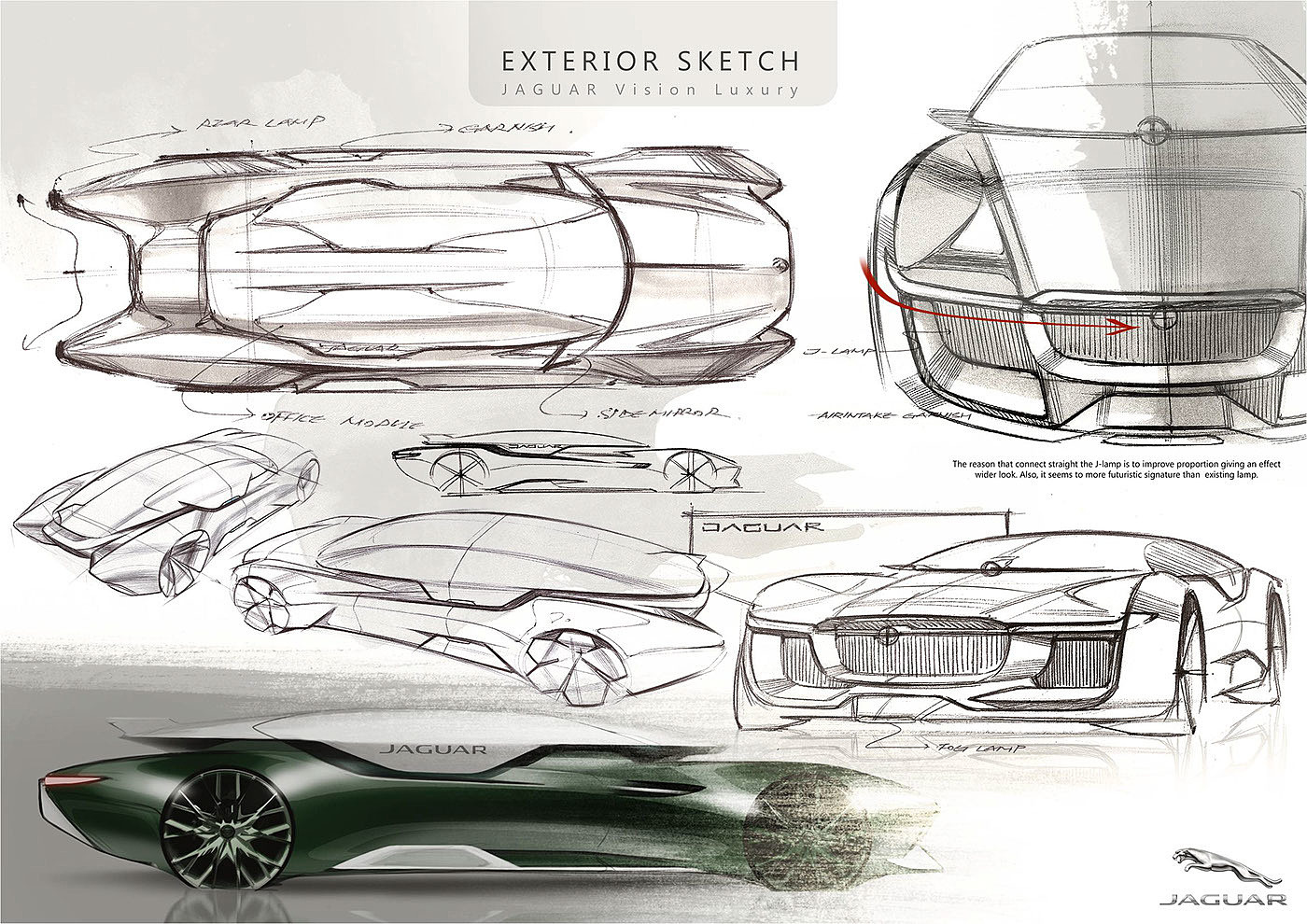 Sports car，Hand drawn，effect，product design，industrial design，