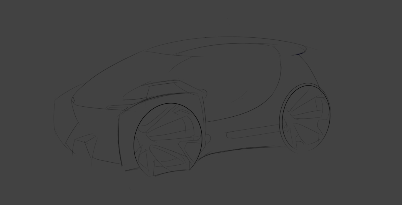 Yunshang - digital board car hand drawn，