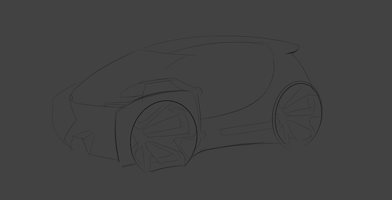 Yunshang - digital board car hand drawn，