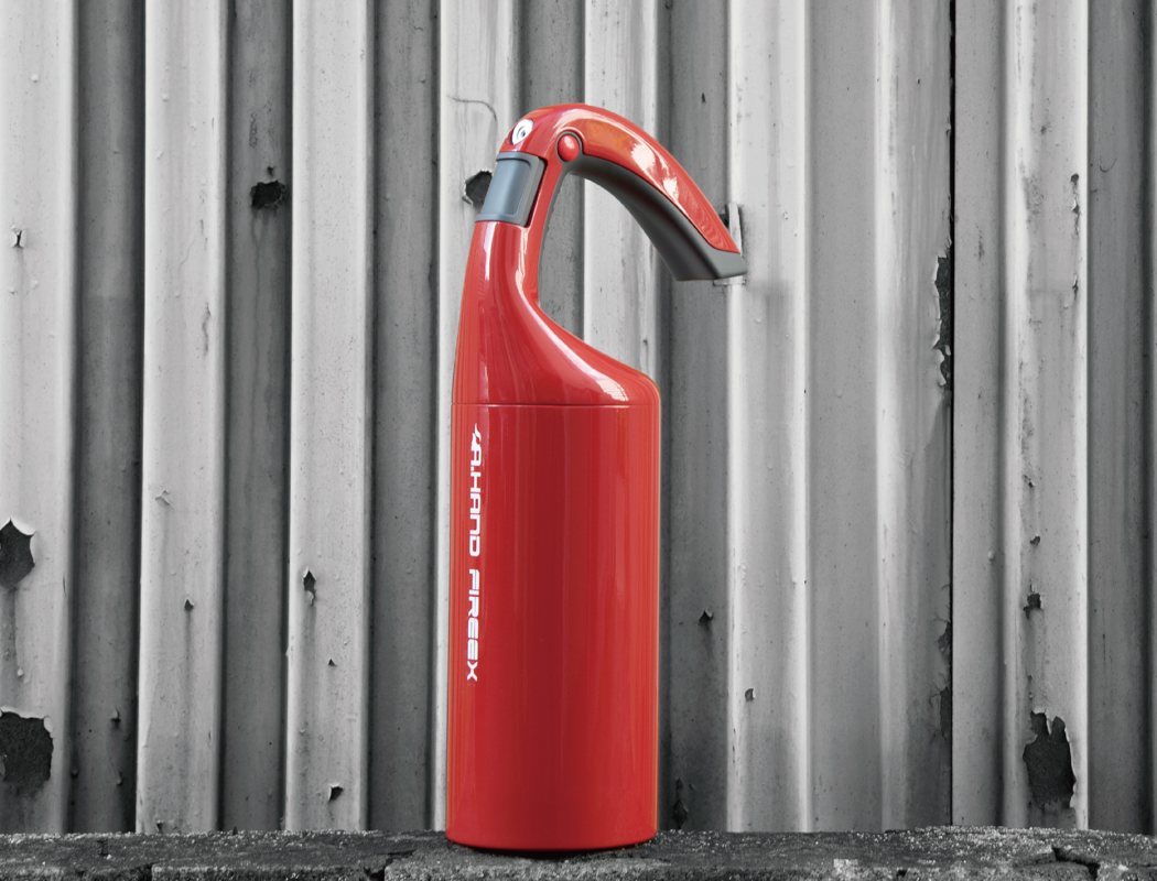 product design，industrial design，Fire Extinguisher，convenient，security，