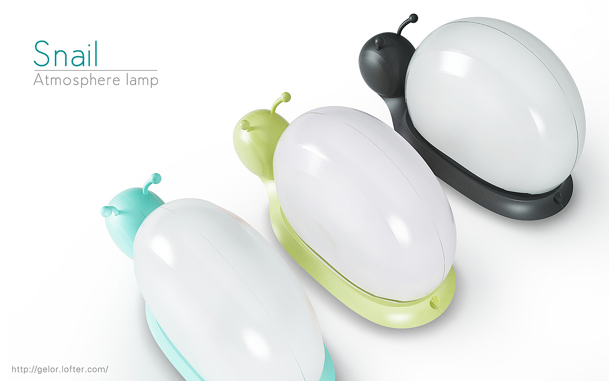 snail，atmosphere，lamp，originality，Design，