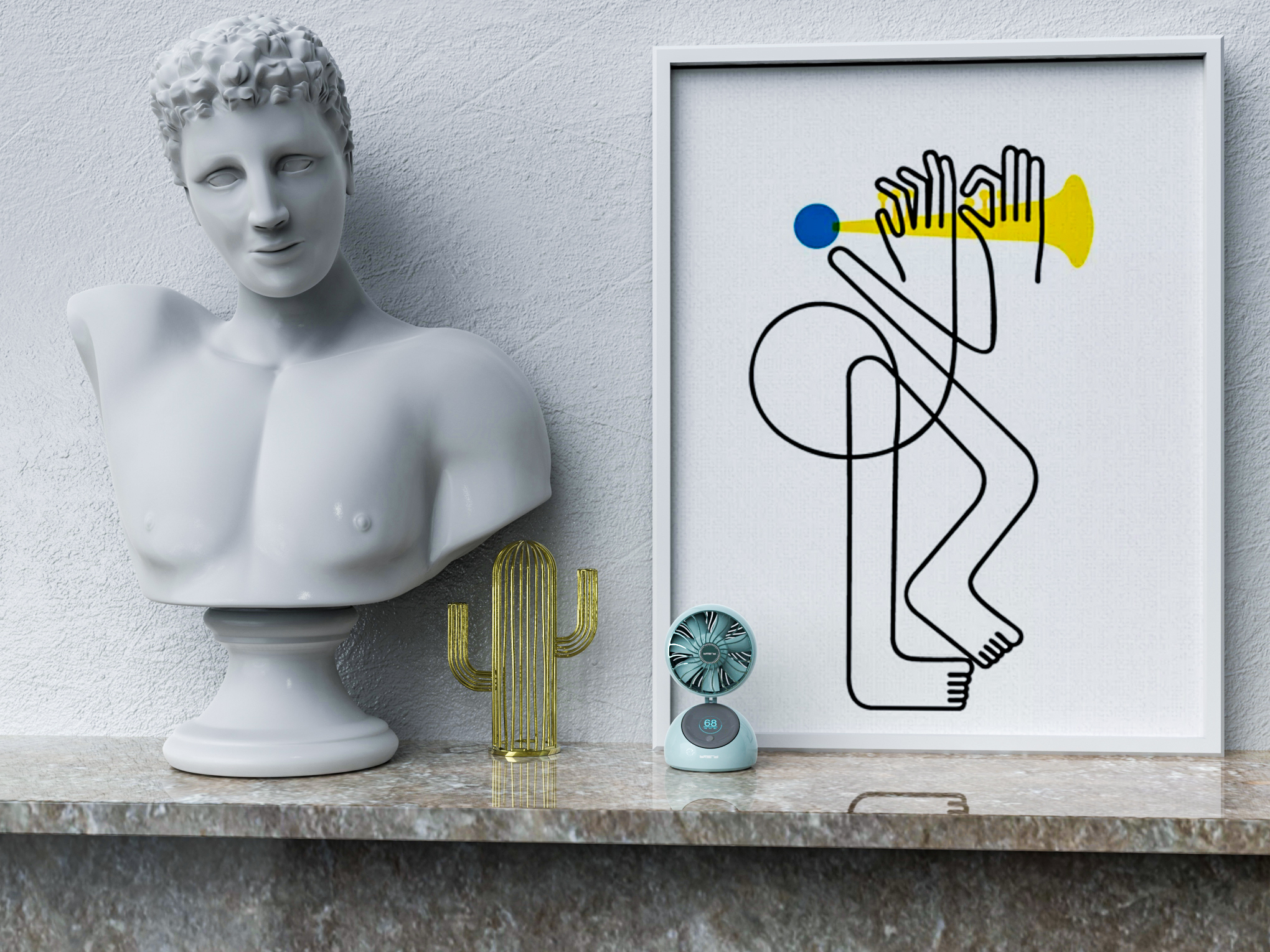 Fan，Humidifier，industrial design，