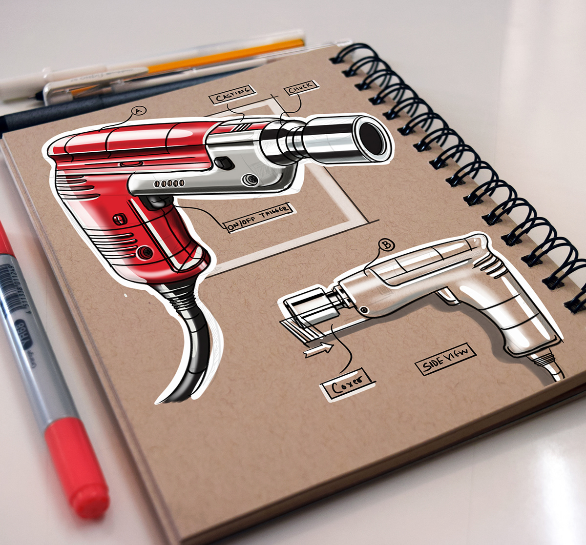 Hand drawn，course，