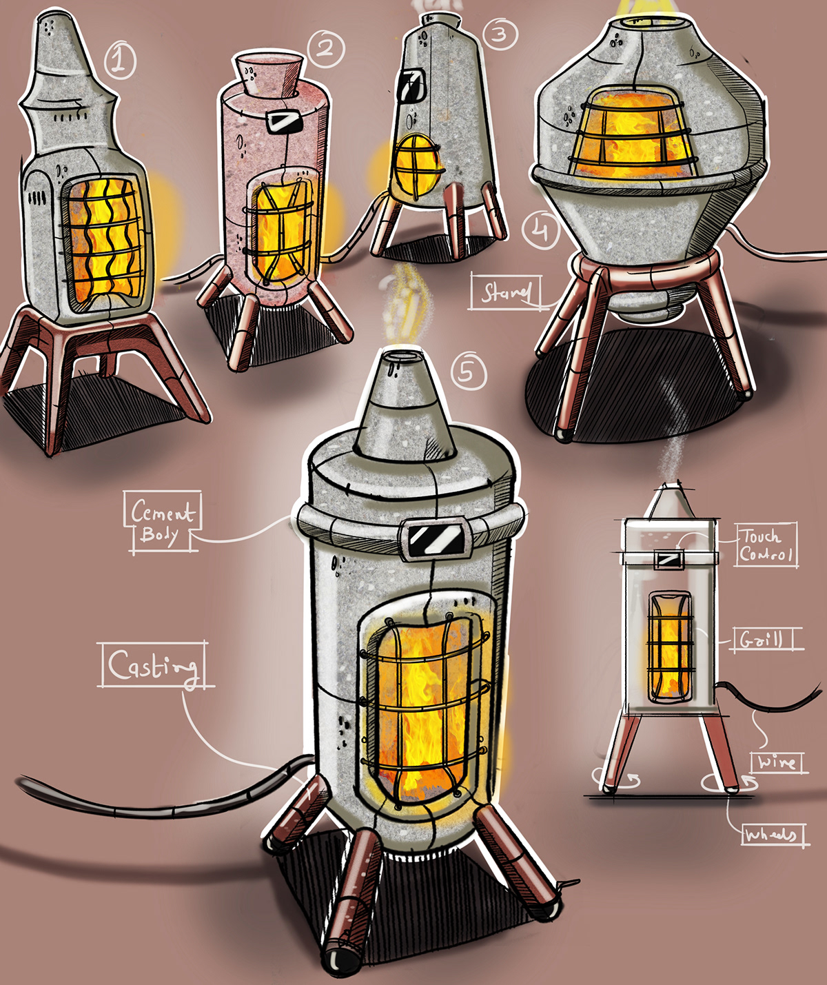 Hand drawn，course，