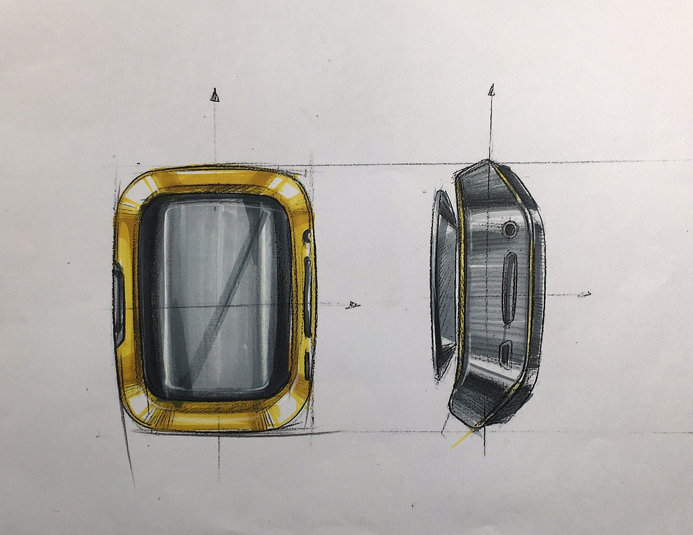 industrial design，Design hand drawn，Hand drawn industrial design，Marker hand drawn，Industrial design line draft，