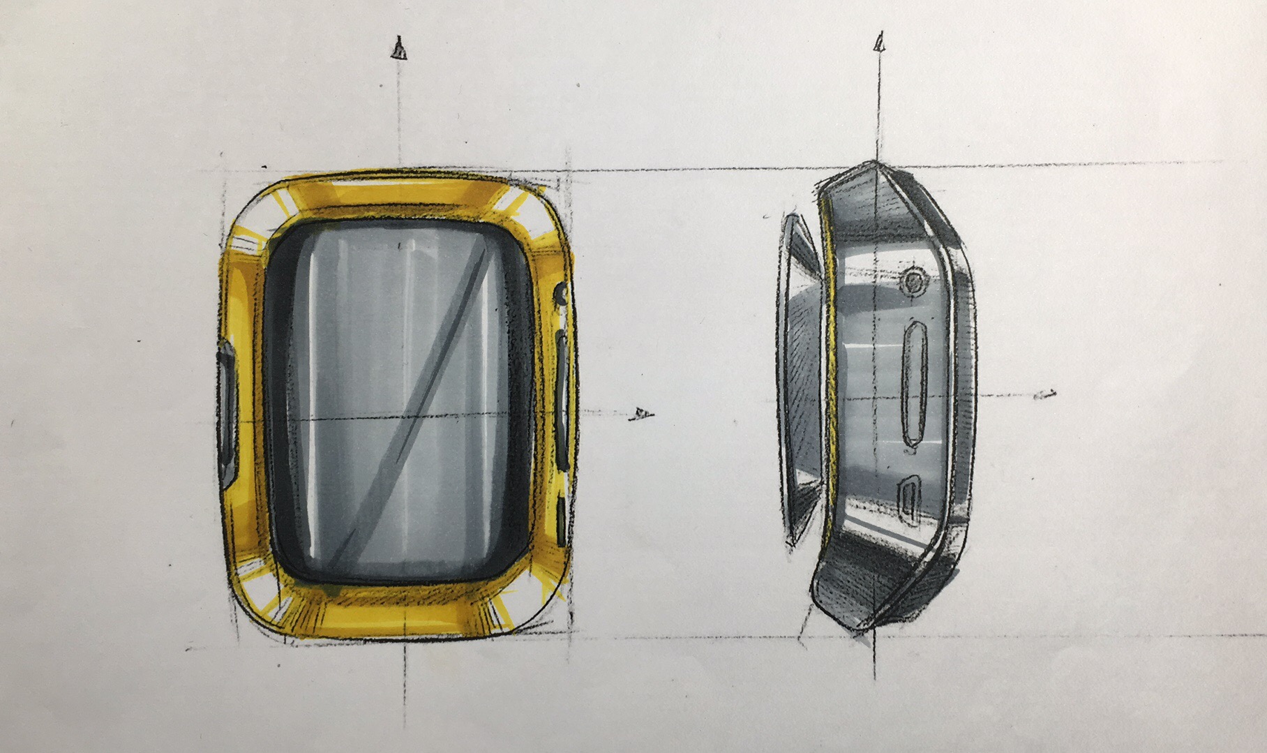 industrial design，Design hand drawn，Hand drawn industrial design，Marker hand drawn，Industrial design line draft，